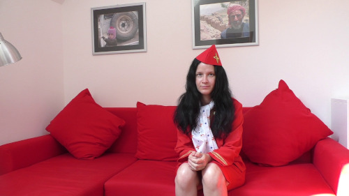 Euro MILF Air Hostess Christina Creampied