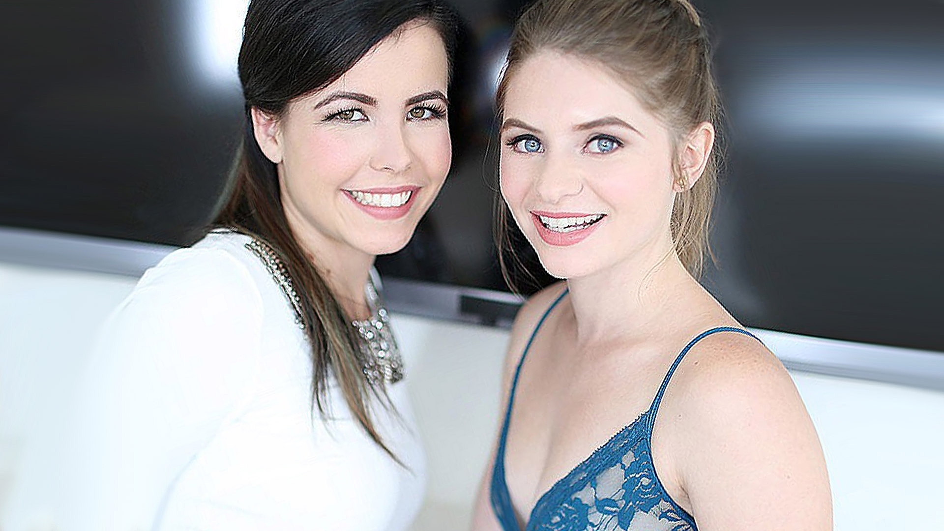 Alice March and Lyla Dean Suck & Fuck TWO Lucky Cocks and Drink All the Cum