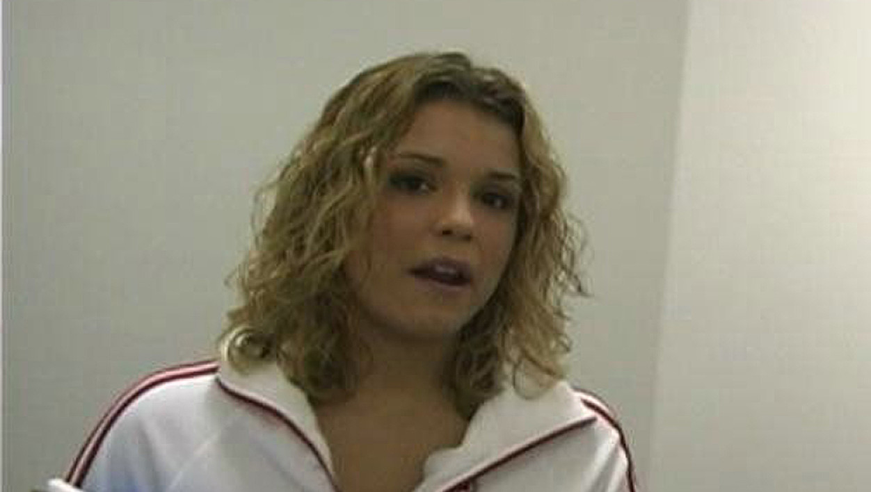 Blonde Paige Turner fucking in the couch with her small tits