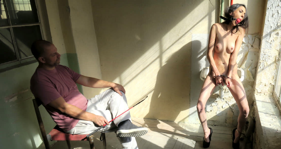 Ashley Ocean Ball Gagged and Whipped