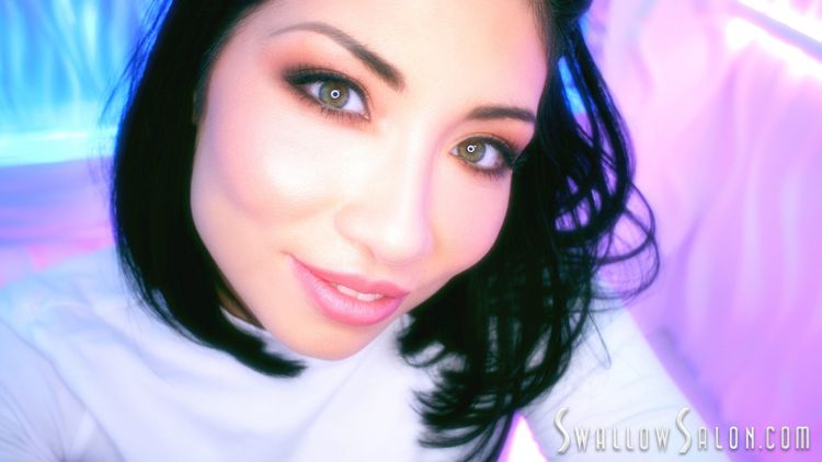 Rina Ellis POV, Sexy Brunette Enjoys Sucking Cock And Eating Cum