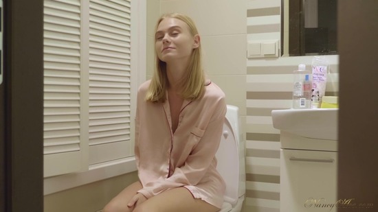 Orgasm in a shower