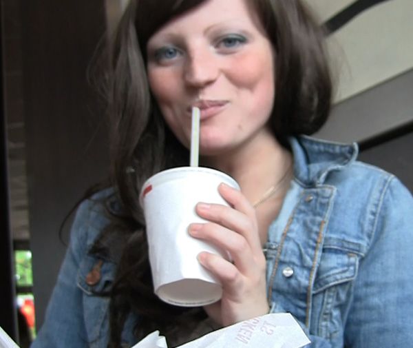 Sperm snack in Burger Shop