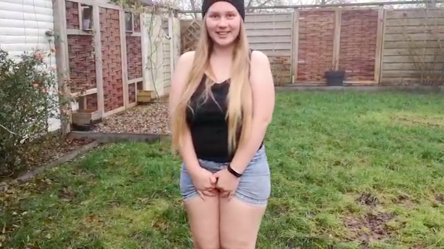 MY FIRST PIPI VIDEO! Toilet occupied - I can not stand it anymore!