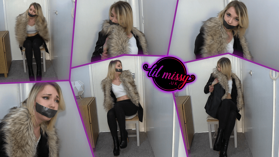 Fur collar surprise tie