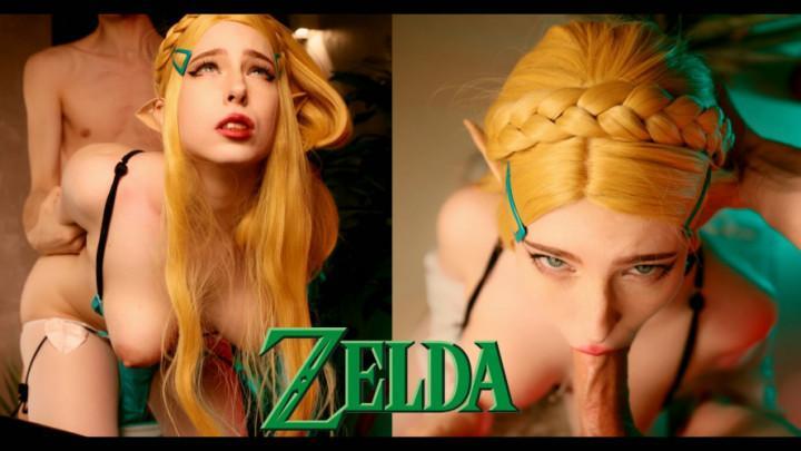 Amazing Deepthroat From Zelda Girl-Fan Will Make You Cum