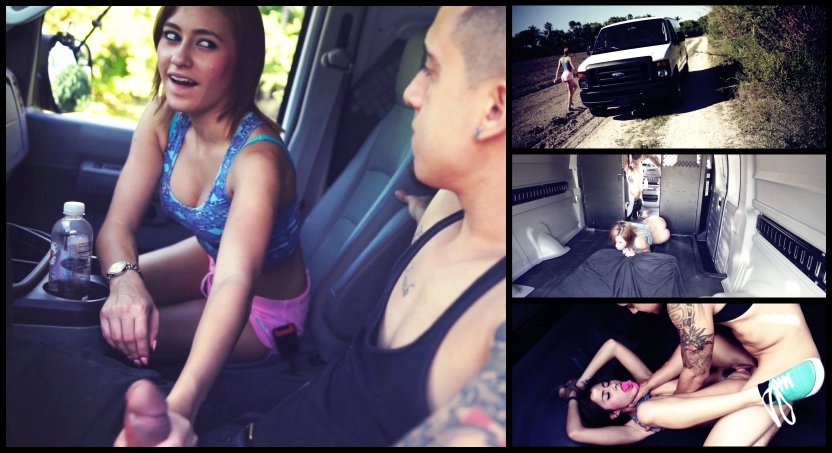 Marina Angel Will Only Get a Ride for Rope Bondage, Deepthroat BJ & Rough Sex