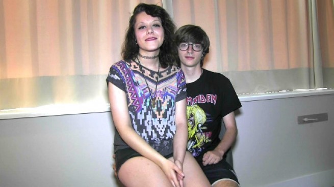 NEET teens (18 and 19 years old) have come to do their first porno. Divine youth!