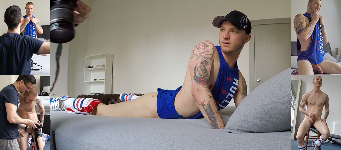 Our sexy mate Sarpa is stripping and showing off in the studio