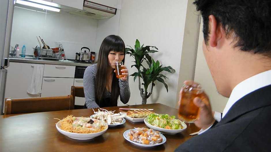 Asian wife, Asuka is fucking her husband’s friend