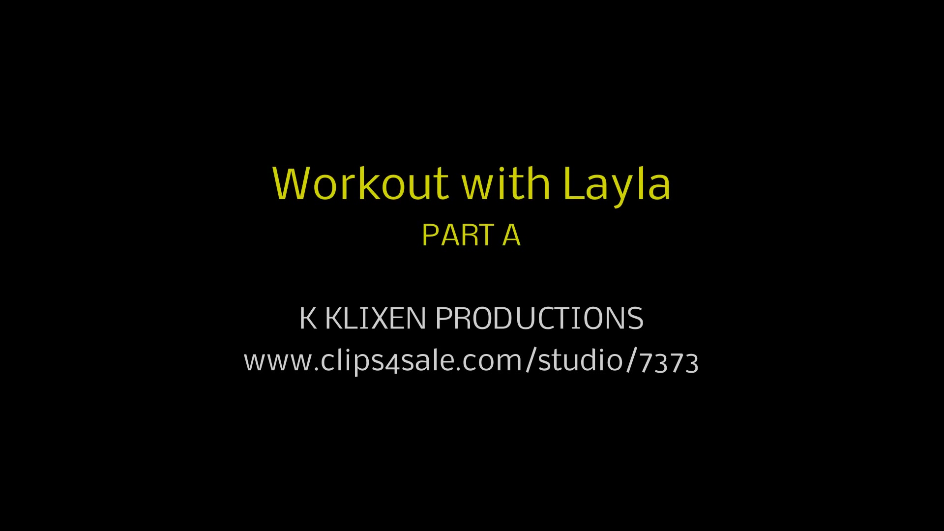 K workout with Layla (PART A)