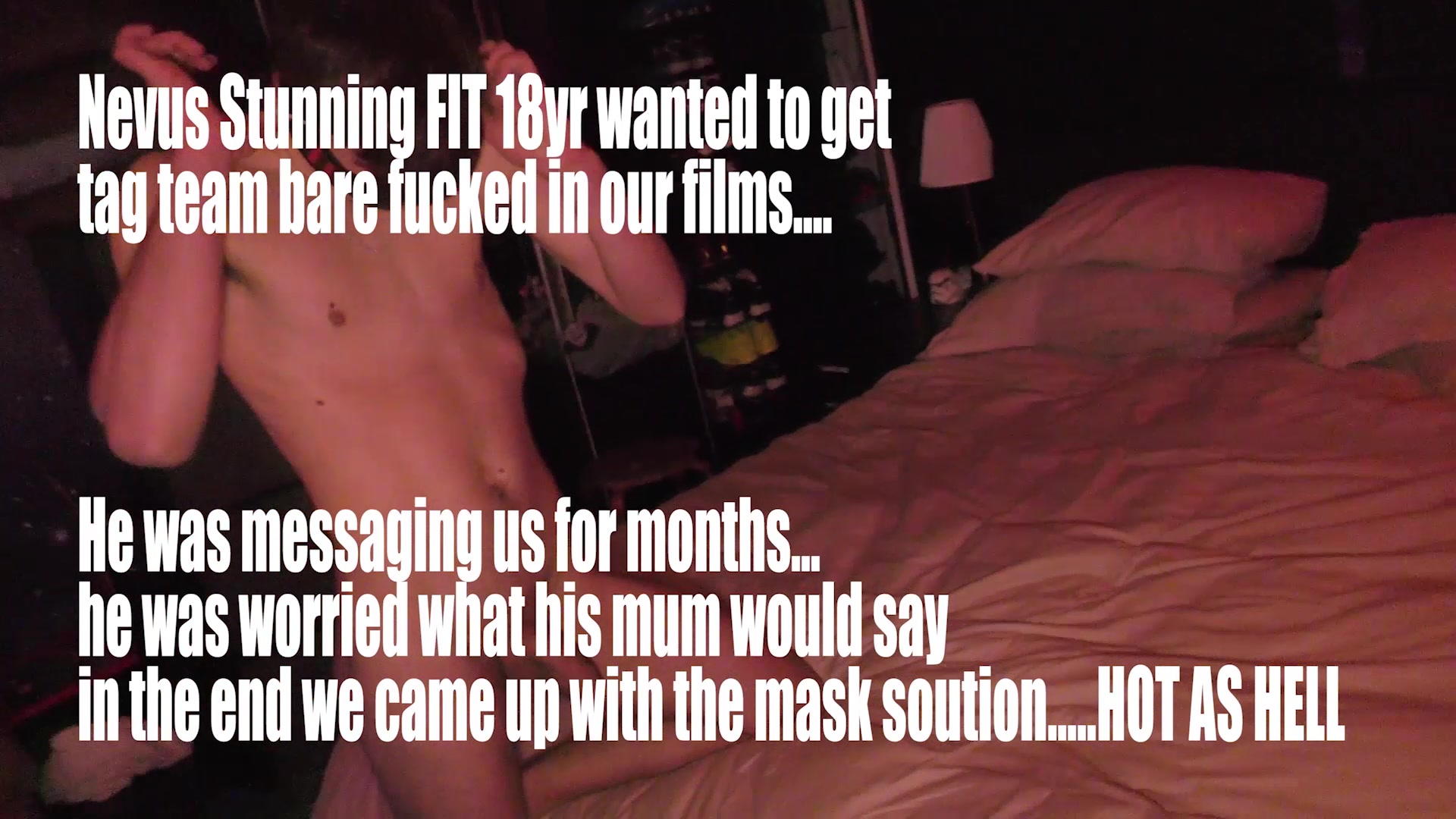 Stunning Masked 😷 18yr bare fucked and spunked in by 2 Hung lads