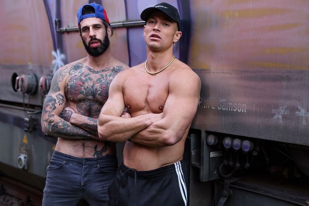 Loaded in a train