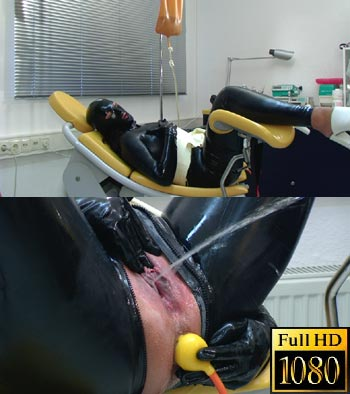 Full Rubber Enema On Gyn Chair