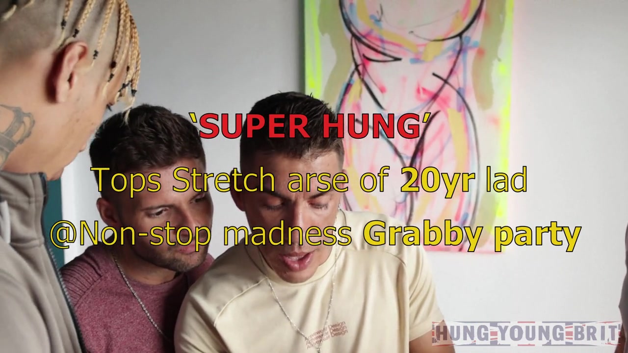 SUPER HUNG Tops Stretch arse of 20yr lad @Non-stop madness Grabby party