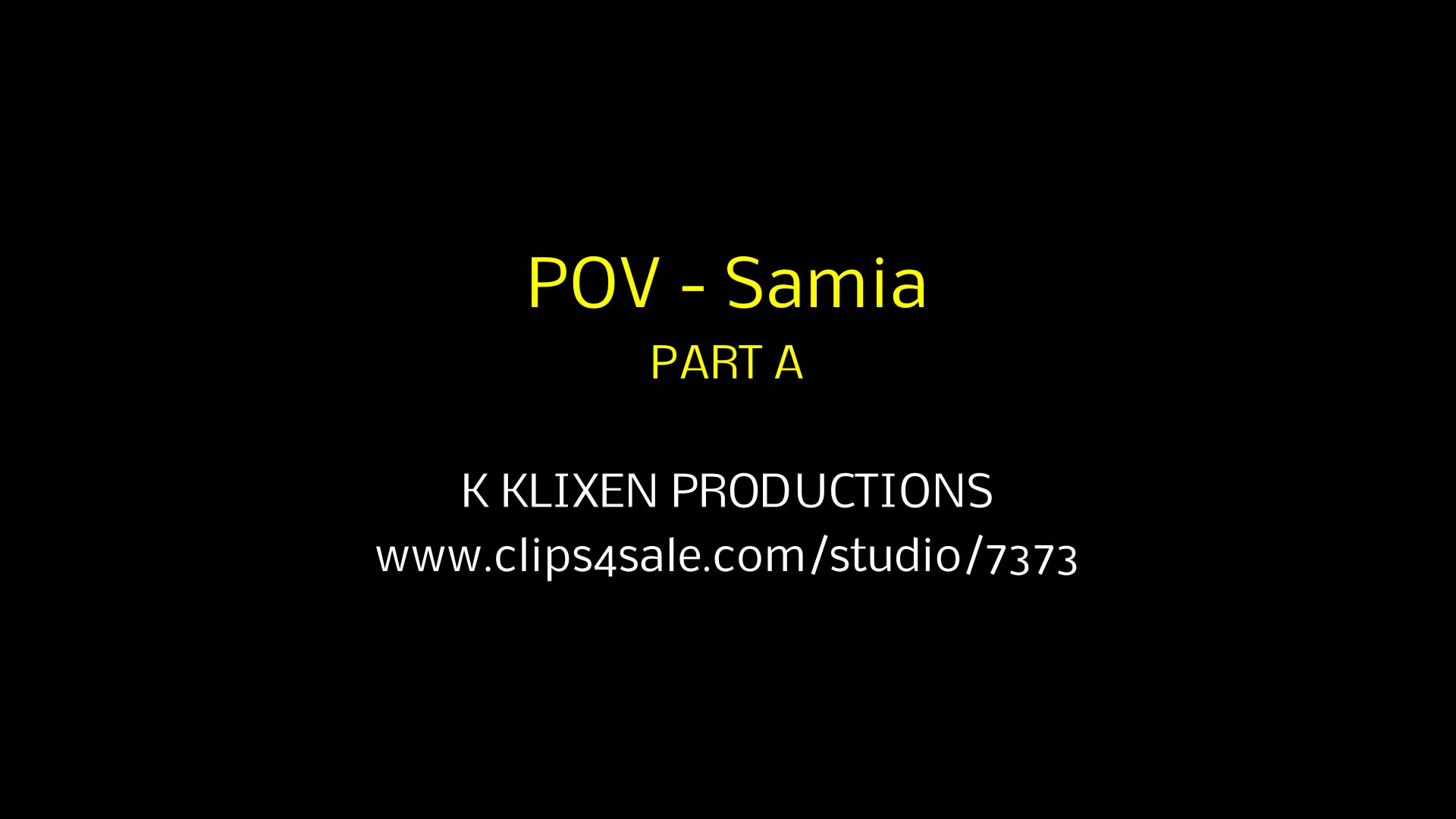 K POV - Samia (PART A)