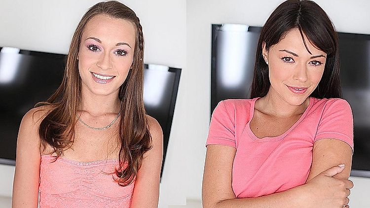 Pre-Auditions 40, Kacy Lane and Ava Dalush Suck, Fuck and Satisfy Two Nice Cocks