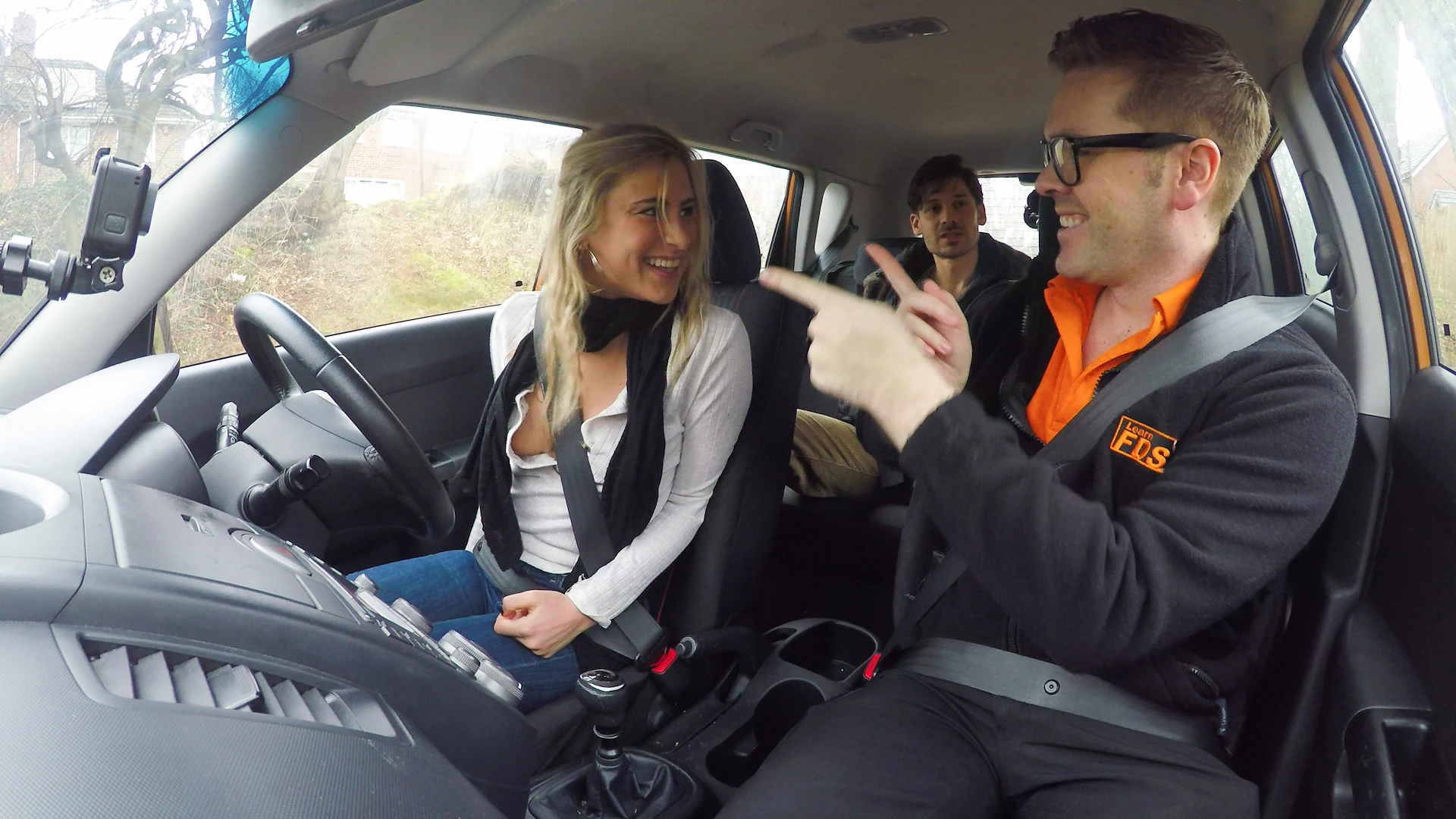 Instructors car messed up by couple