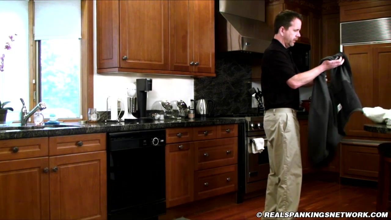 Riley Spanked With Mr M's Belt