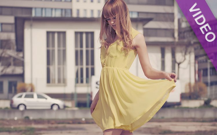 #102 Spring fashion in yellow dress