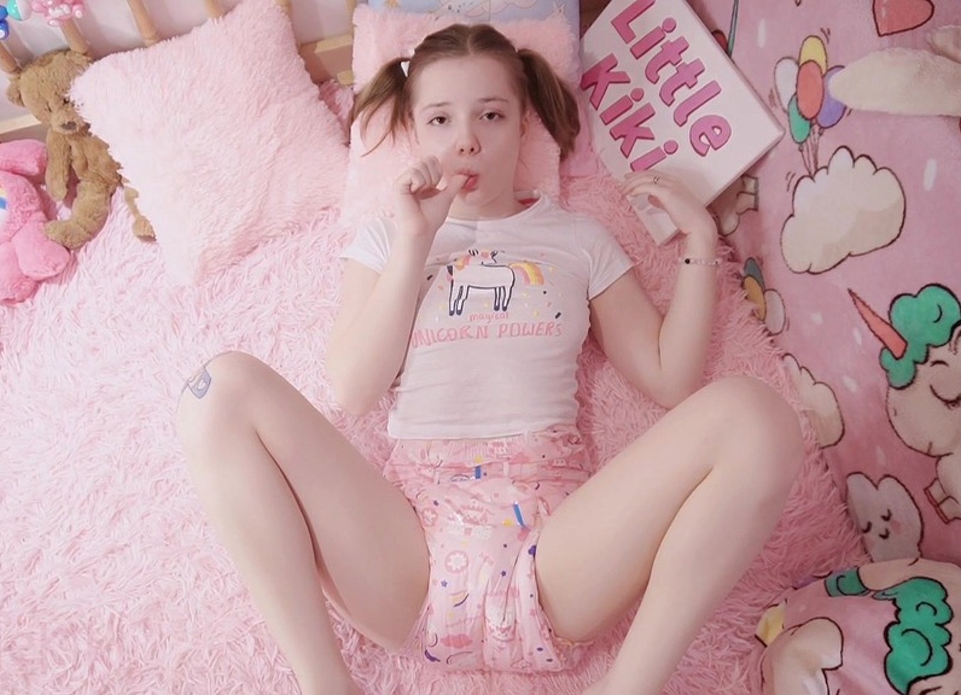 LITTLE step DAUGHTER in a DIAPER was FUCKED by step DADDY, he plugged her with a PACIFIER so that step MOMMY WOULDN'T HEAR