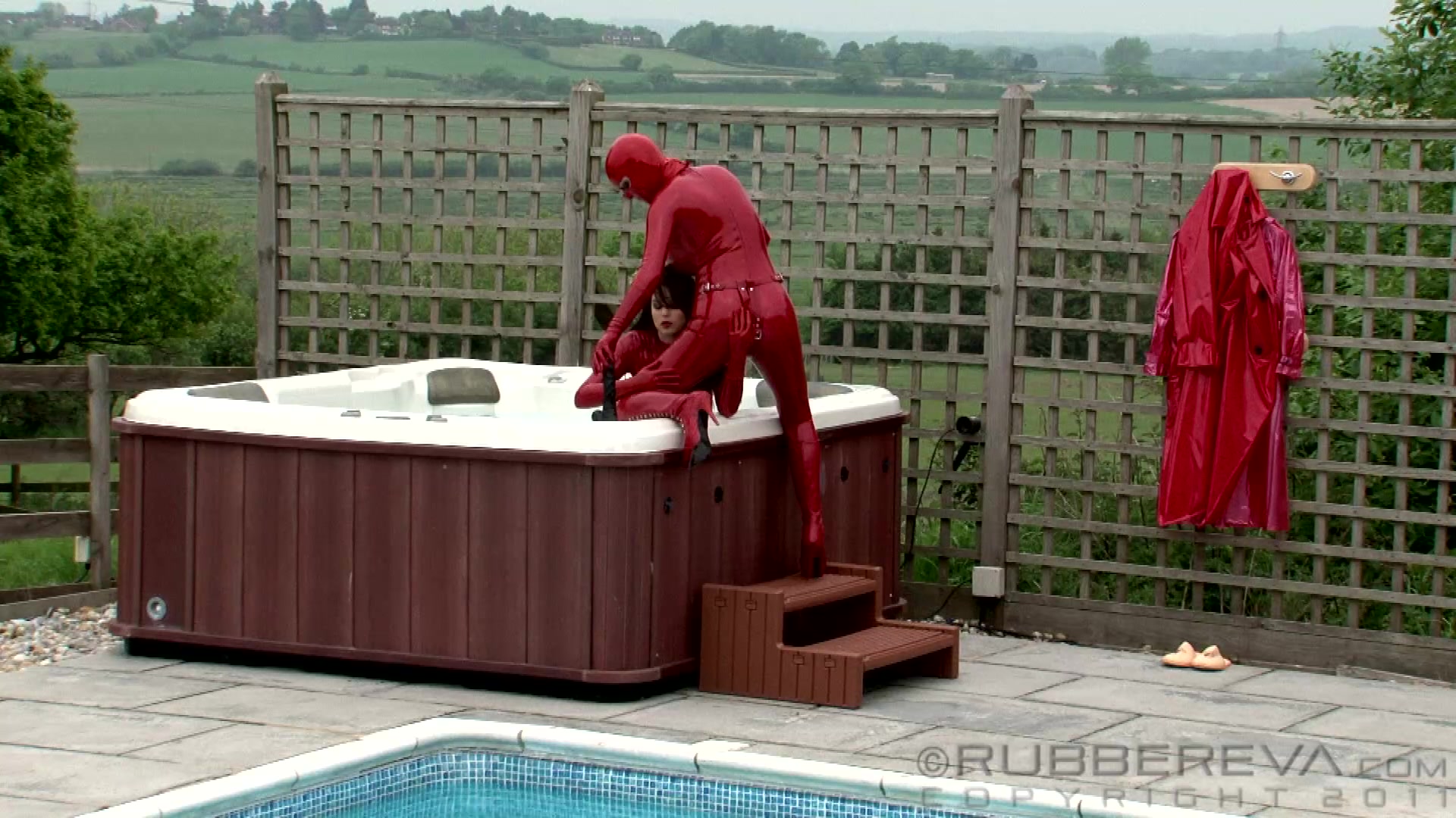 Red Rubber Hot Tub Fuckers 2