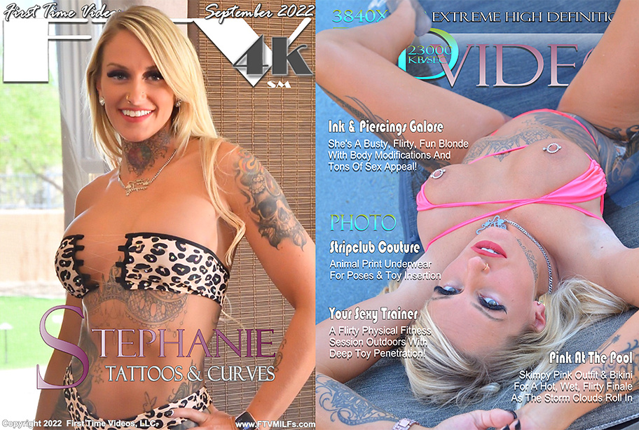 Tatoos & Curves - Ink And Piercings Galore