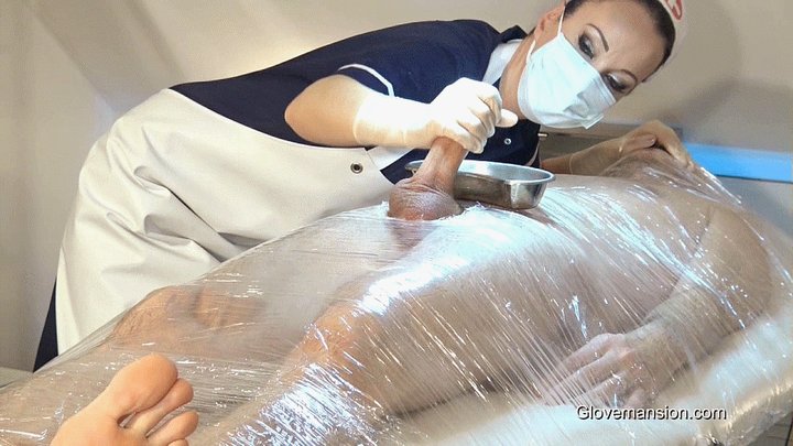 Wrapped And Milked At The Clinic