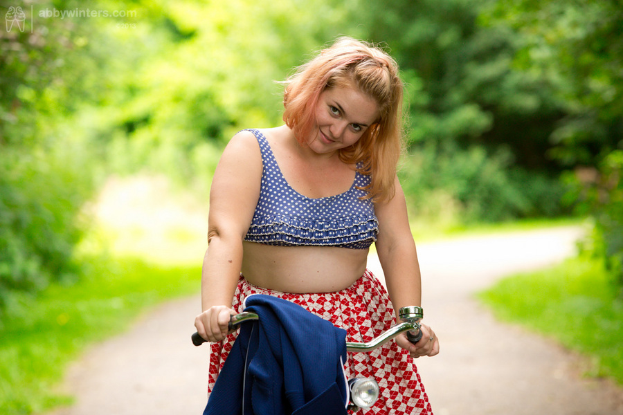 Nude Girls Bicycle upskirt Poppy C