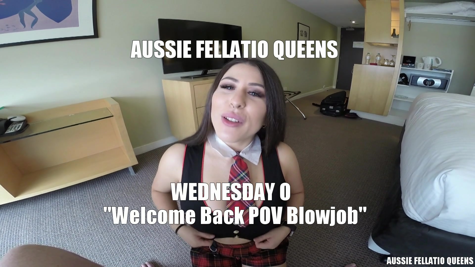 Wednesday O Welcome Back POV Blowjob