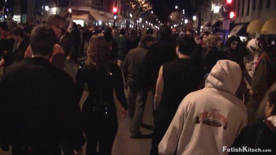 Rubber Kitty on Halloween