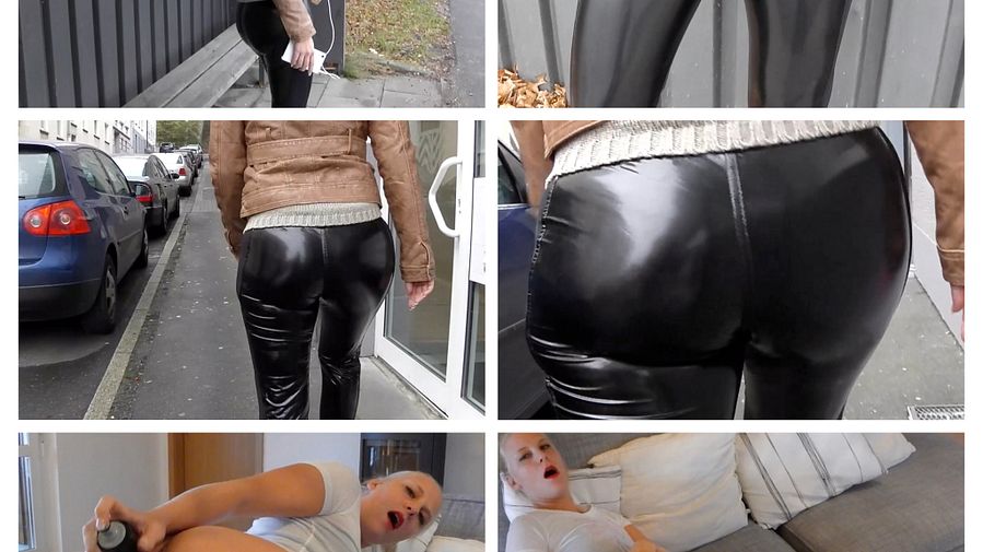 Mega leggings ass gets anal busted