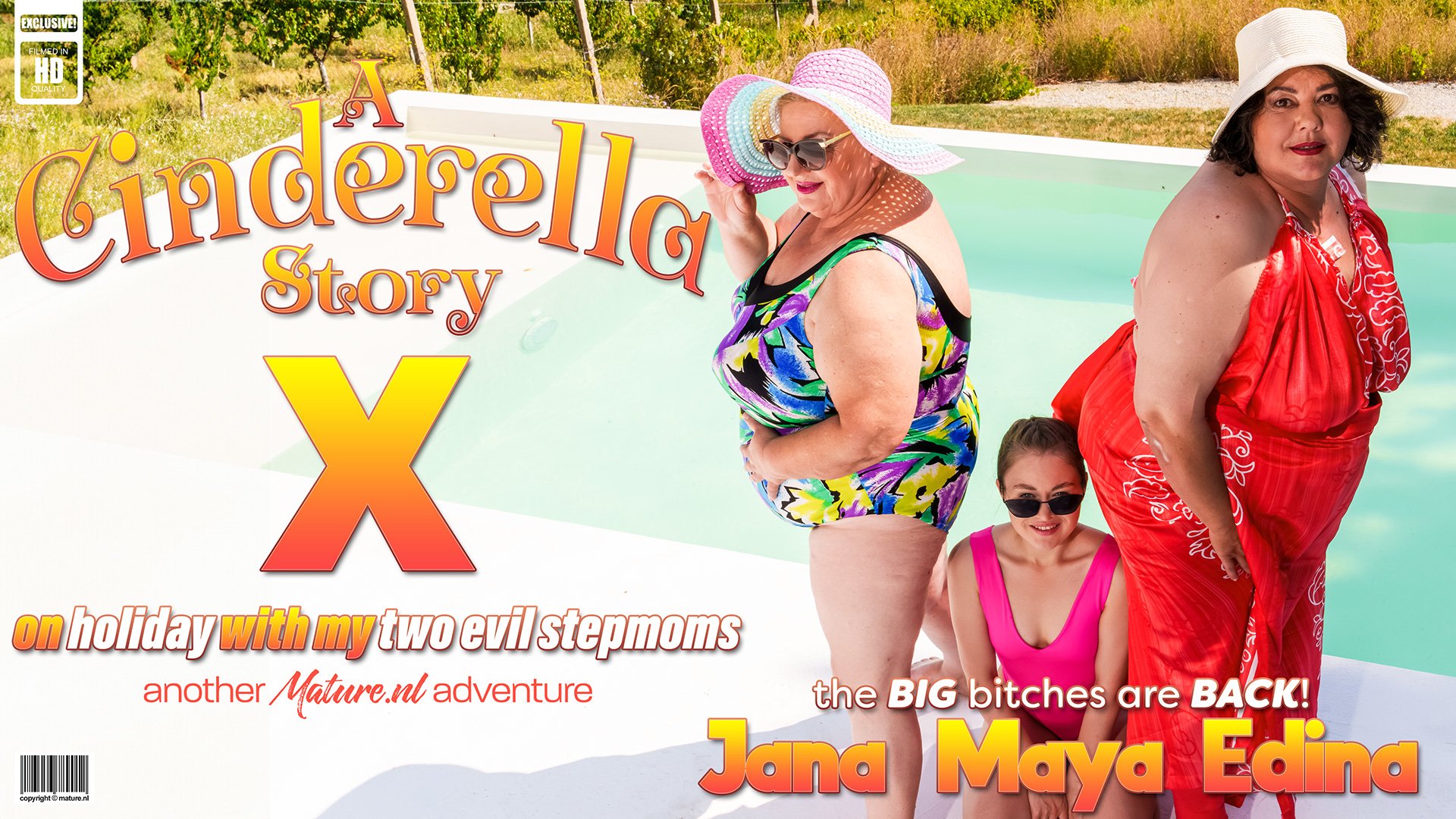 stepdaughter Maya must get down on holiday with her two Evil Stepmoms Jana & Edina