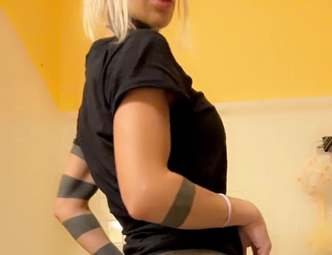 Sweaty Gym Clothes Striptease