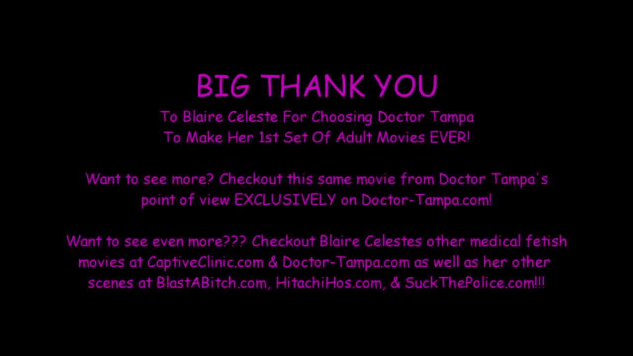 Tampa University Entrance Physical - Blaire Celeste - Part 1 of 3