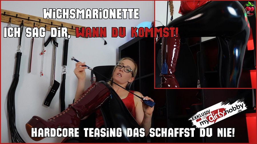 Jerk-off puppets I'll TELL you when to come! Hardcore teasing, you'll never manage that?