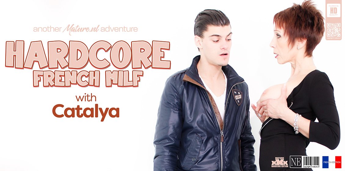 French MILF Catalya fucked by a young guy