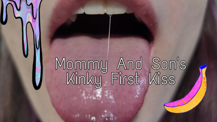 Mommy And Son's Kinky First Kiss