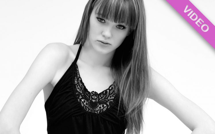 #064 Black fashion dress