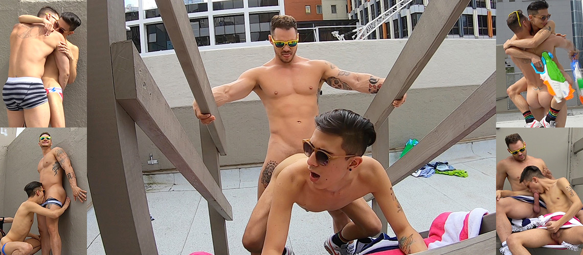Behind the scenes with Tate Ryder and hornyboy Andy Samuel