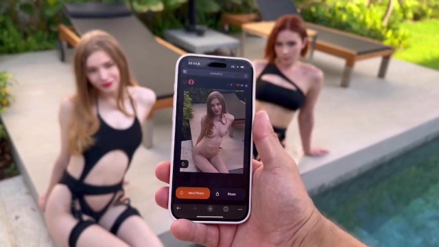 Sweetie Fox And Diana Rider Were Undressed By App CLOTHOFF.IO