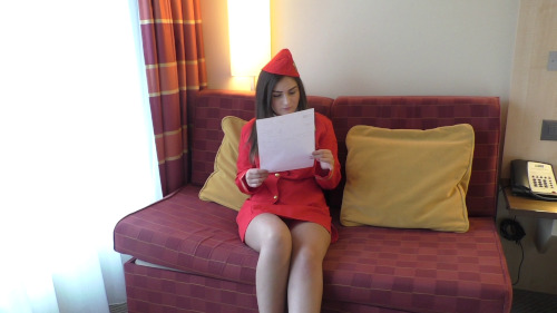 Hot Euro Air Hostess BBC Creampie