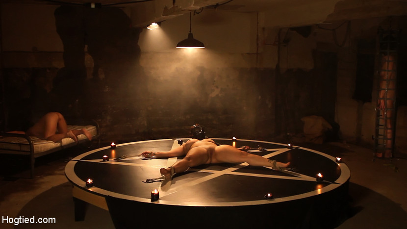 "Into The Darkness": A Hogtied Featured movie. A fantasy BDSM abduction movie starring Rylie Richman