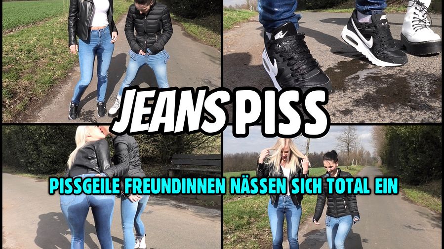 JEANS PISS | We both wet each other completely
