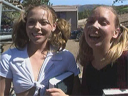 Lesbian students do it outdoors