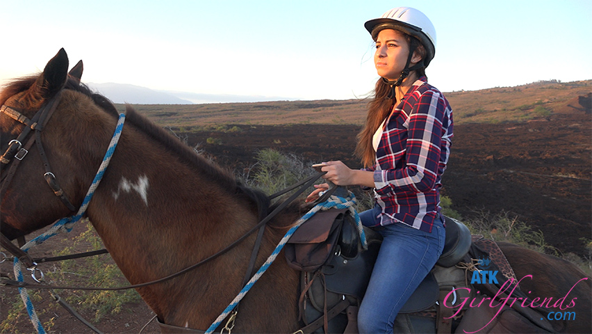 After the Horseback Ride Her Panties Have Your Cum on Them