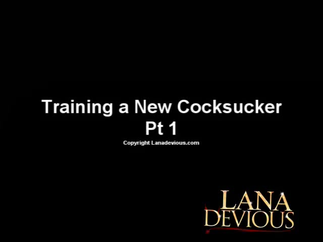 Training a New Cocksucker Pt 1