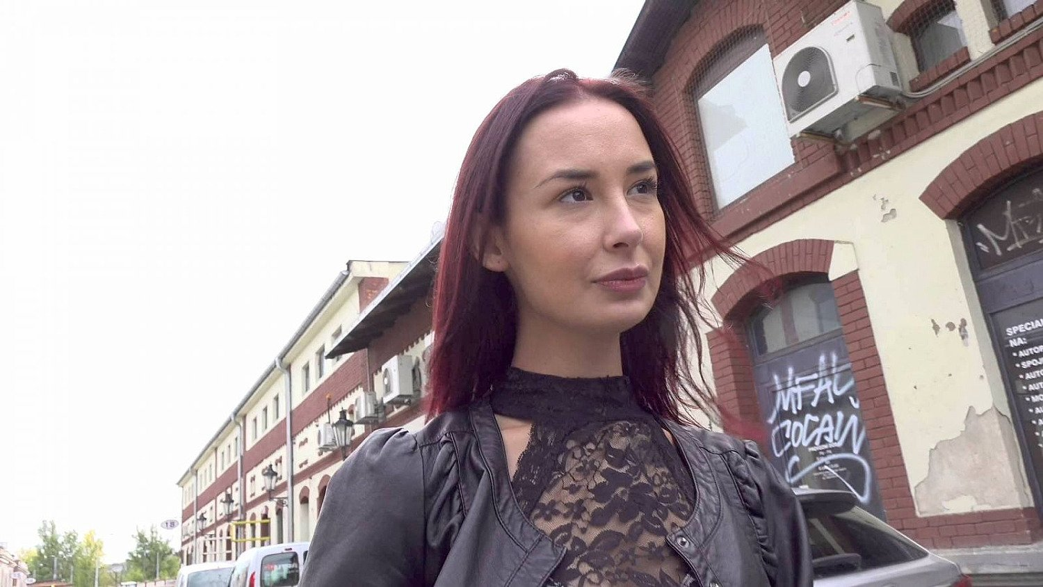 Eager Brunette Offered Cash By Stranger