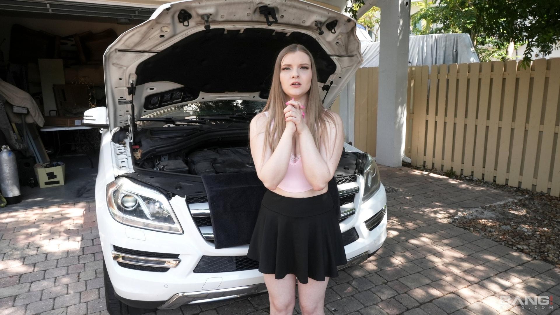 Harlow West Fucks Up Daddy's Car So She Trades Pussy To Get It Fixed