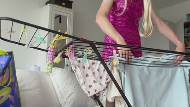 Real sissy life Tiding and housecleaning Homeworks - sissy Lulu & Slavena
